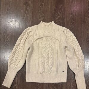 Tommy Hilfiger Cream Turtleneck Sweater